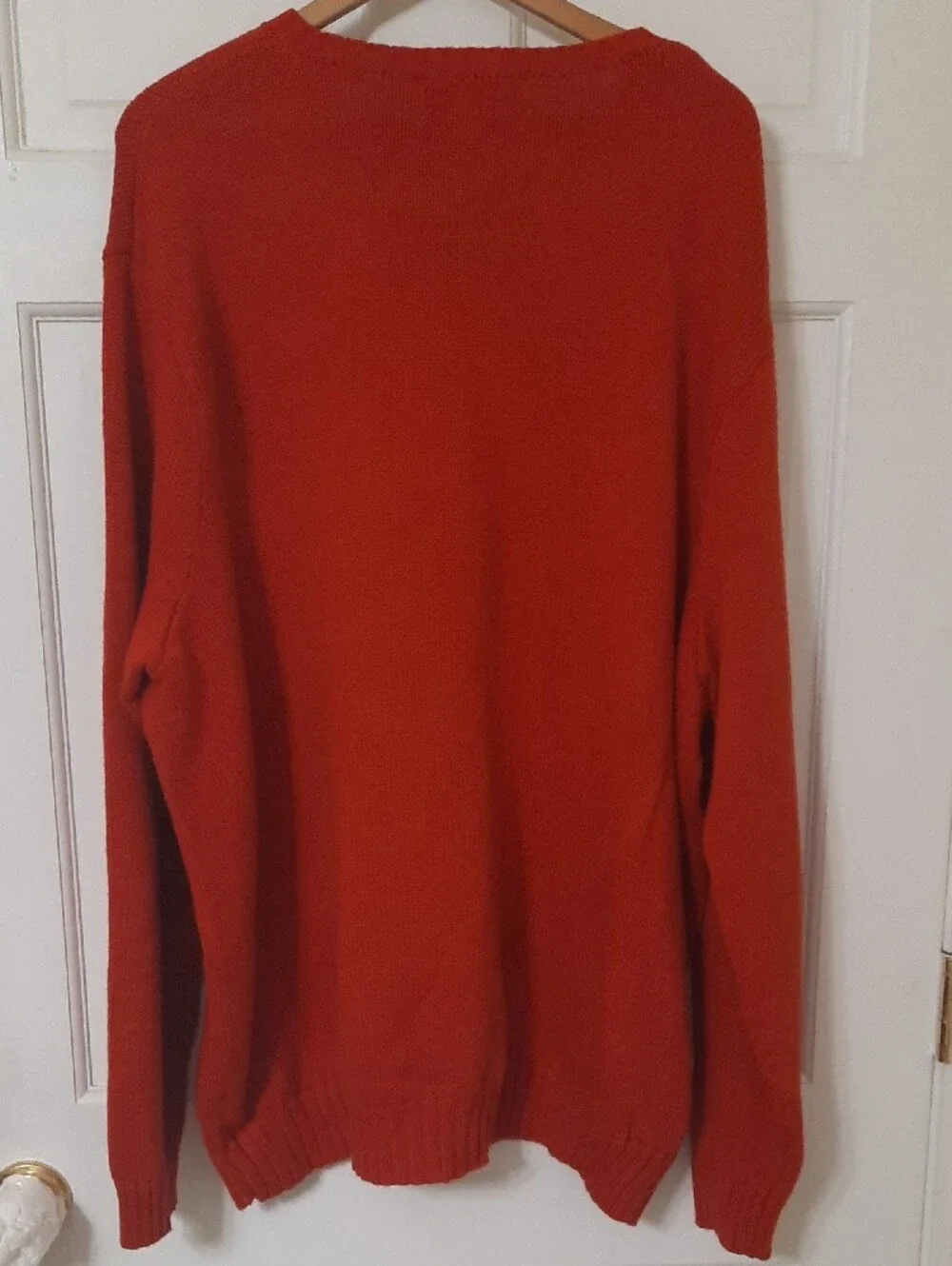 Polo by Ralph Lauren Men’s Bright Red Crewneck Sweater